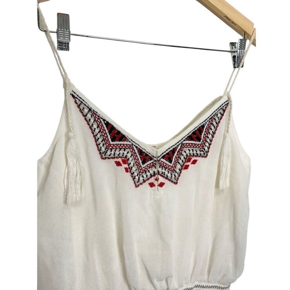 Free People Penny Georgette Love Bird Boho Mini Dress Size Small Spaghetti Strap - Picture 4 of 10